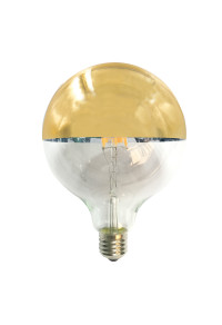LED E27 G125 GOLD DIM 6W 2700K 230V AC 690LM RA80 LED COG