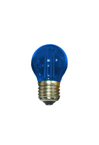 E27 СИНЬО СТЪКЛО ТОПКА 4W 230V AC 390LM ЛЕД COG