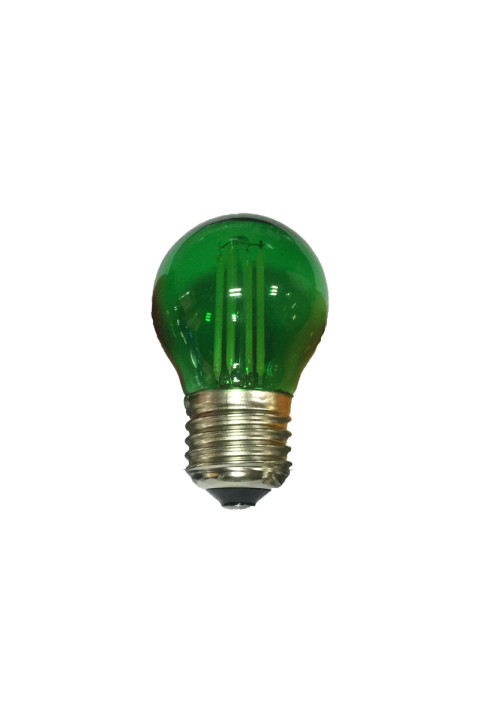 E27 ЗЕЛЕНО СТЪКЛО ТОПКА 4W 230V AC 390LM ЛЕД COG