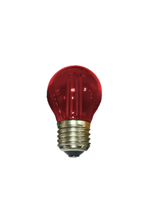 E27 ЧЕРВЕН СТЪКЛО ТОПКА 4W 230V AC 390LM ЛЕД COG