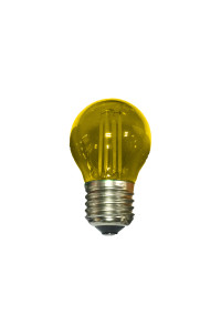 E27 ЖЪЛТ СТЪКЛО ТОПКА 4W 230V AC 390LM ЛЕД COG