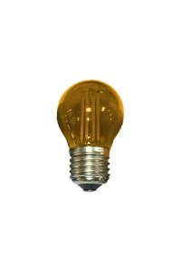 E27 ORANGE СТЪКЛО ТОПКА 4W 230V AC 390LM ЛЕД COG