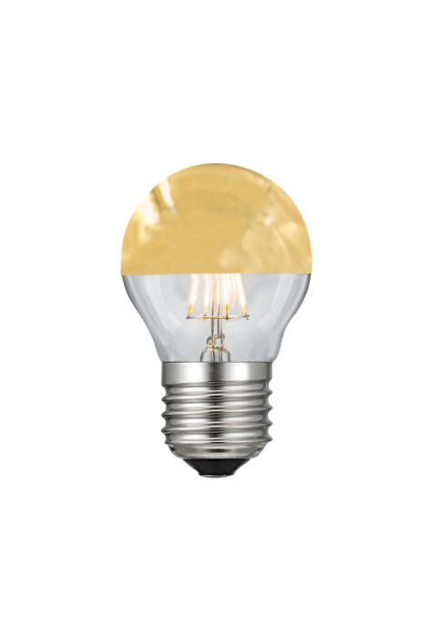 LED E27 BALL GOLD DIM 4W 2700K 230V AC 400LM RA80 LED COG