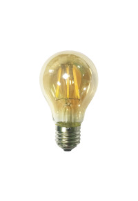 LED FILAMENT E27 A60 AMBER DIM 6W 2700K 230V AC 680LM RA80