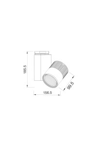 РЕЛСОВ ПРОЖЕКТОР  ЛЕД 30W 4000K 2WIRES 36° 2250LM 230V Ra80