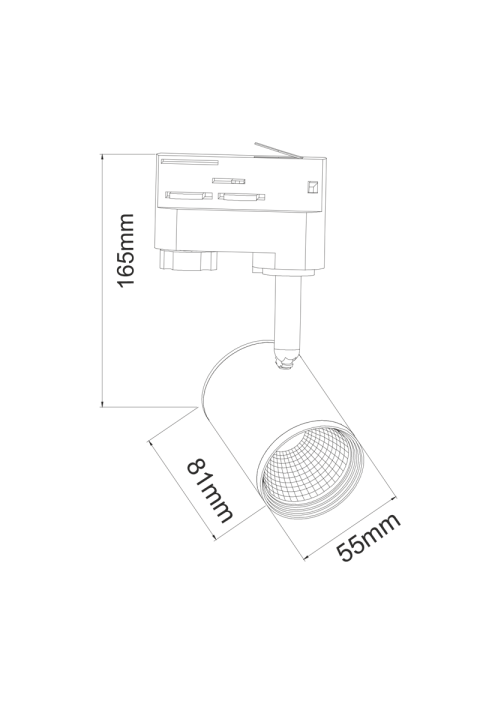 ЛЕД СПОТ 7W 3000K 4WIRES 24° 500LM 230V Ra80