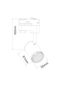 БЯЛА ЛЕД ПЪТНА ЛАМПА 7W 3000K 4WIRES 24° 500LM 230V Ra80