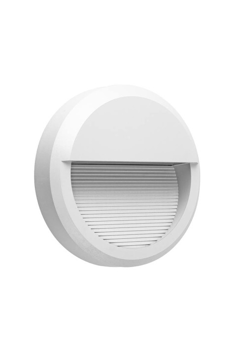 АПЛИКА БЯЛА ЗА СТЕНА PC 230V IP65 8W 3.000K 430LM