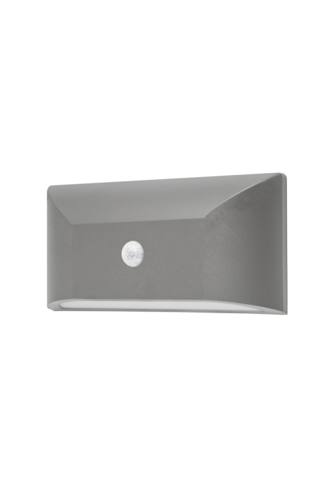 АПЛИК СИВ PC-PIR SENSOR max6m 230V IP65 6W3.000K 350lm