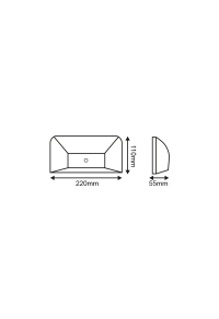 АПЛИК СИВ PC-PIR SENSOR max6m 230V IP65 6W3.000K 350lm