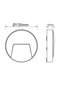 ФАСАДЕН АПЛИК 3W 200LM SMD LED 3000K 230V IP65