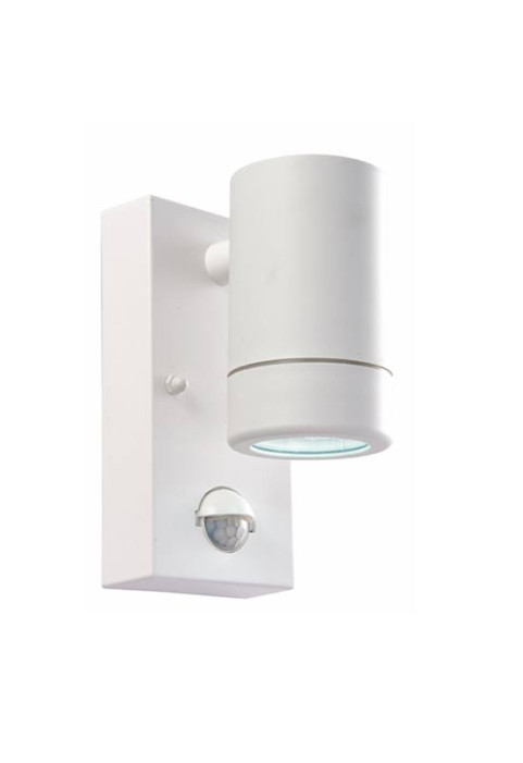 SENSOR ONE BEAM WHITE WALL LUMINAIRE GU10 MAX. 3W LED IP65