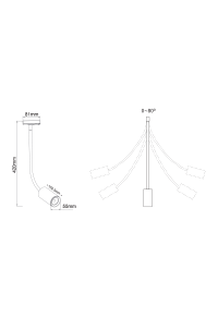 РЕЛСОВ ПРОЖЕКТОР ЛЕД 10W 3000K 2WIRES 24° 850LM 230V Ra80