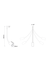 РЕЛСОВ ПРОЖЕКТОР ЛЕД 10W 3000K 4WIRES 24° 850LM 230V Ra80