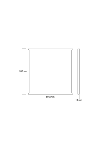 ЛЕД СЛИМПАНЕЛ UGR<16 48W 595x595x10mm 3000K 3850Lm RA80 230V