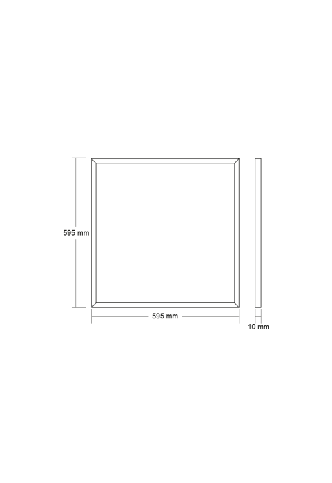 ЛЕД СЛИМПАНЕЛ UGR<16 48W 595x595x10mm 6500K 3940Lm RA80 230V