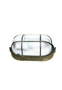 BULK HEAD Ε27 208mm GOLD BLACK WITH GRID