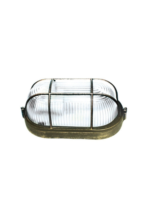 BULK HEAD Ε27 208mm GOLD BLACK WITH GRID