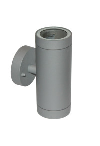 OUTDOOR WALL-SPOT LIGHT 2 BEAMS GREY 2XGU10