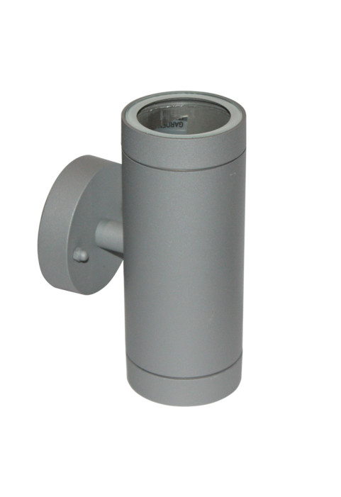 OUTDOOR WALL-SPOT LIGHT 2 BEAMS GREY 2XGU10