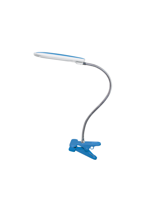 ЛЕД НАСТОЛНА ЛАМПА 5W  СИНЯ 4000К + СПИРАЛ + КЛИП230V 7,5X BAZ2