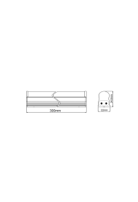 ЛЕД ЛАМПА ОN-OFF 5W 300mm 3000K 430Lm 230V 180° Ra80