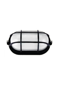 BULK HEAD Ε27 208mm BLACK WITH GRID