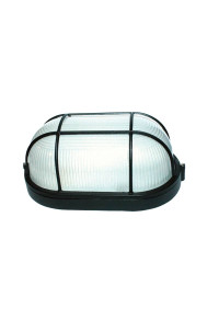 BULK HEAD Ε27 208mm BLACK WITH GRID