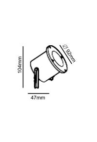 Garden light GU10 Black