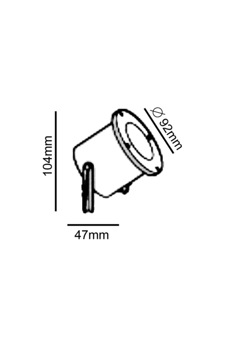 Garden light GU10 Black