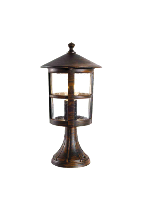 GARDEN LIGHT COLUMN RUST 39X21cm