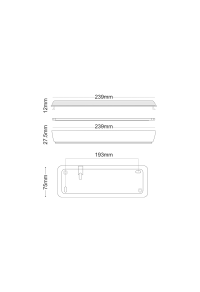 Φ/Σ ПРЕДПАЗИТЕЛИ ЛЕД ЗА СТЕНАТА. 2W БУТОН  ЗА  ТЕСТВАНЕ  3HRS 100LM 6000K 230V