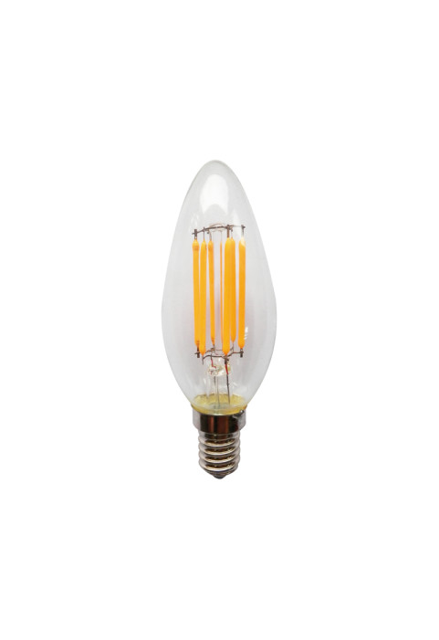 LED FILAMENT E14 CANDLE DIM 4W 2700K 230V AC 400LM RA80