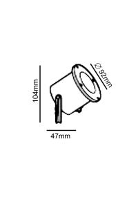 Garden light GU10 Grey