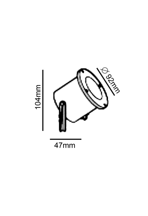 Garden light GU10 Grey