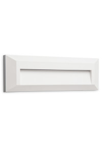 АПЛИКА БЯЛА ЗА СТЕНА PC 230V IP65 2W 3000K 35X3014LED 120LM