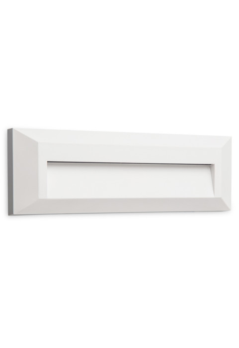 АПЛИКА БЯЛА ЗА СТЕНА PC 230V IP65 2W 3000K 35X3014LED 120LM