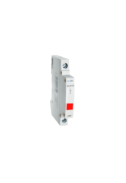 INDICATOR LAMP SINGLE RED 16A 230V 1M