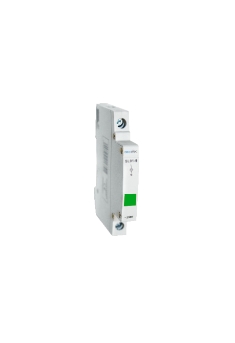 INDICATOR LAMP SINGLE GREEN 16A 230V 1M