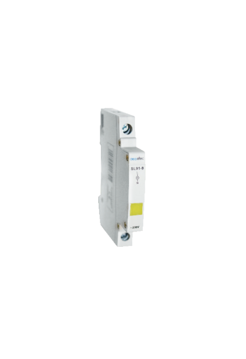 INDICATOR LAMP SINGLE YELLOW 16A 230V 1M