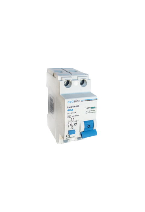 RCCB 2x40A 300mA 2M AC-TYPE