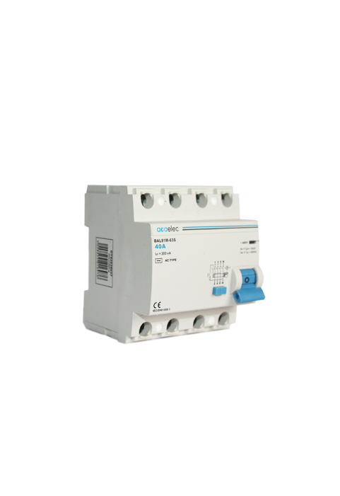 RCCB 4x40A 300mA 4M AC-Type