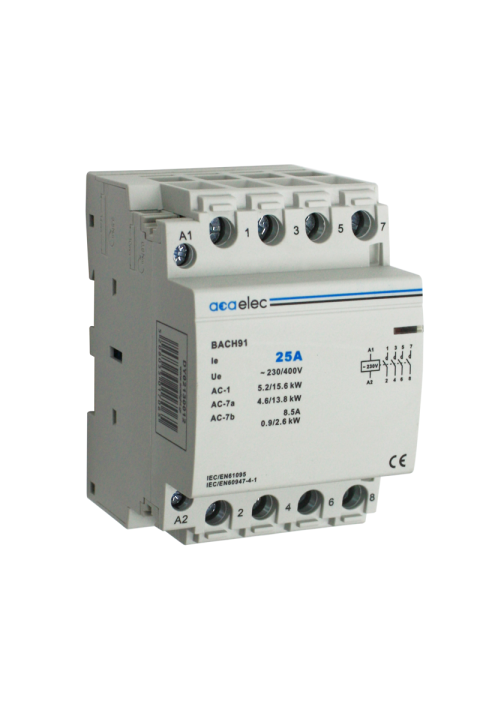 CONTACTOR 25A 4NO 230V 3M 