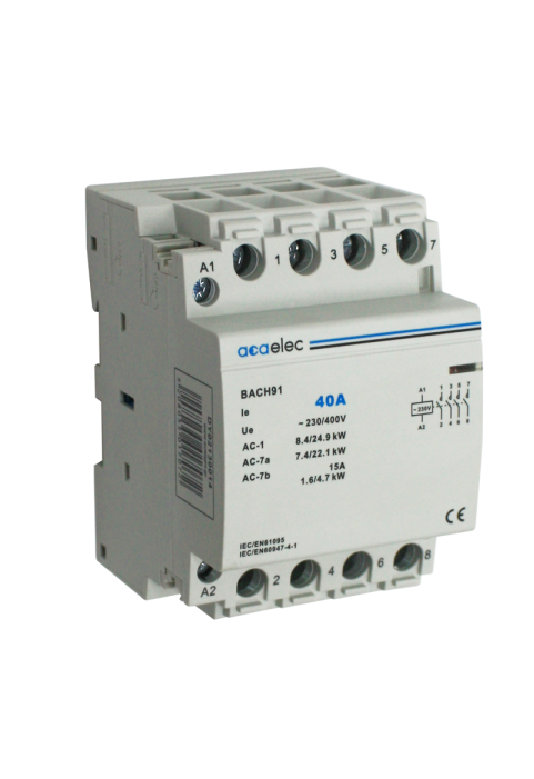 CONTACTOR 40A 4NO 230V 3M 