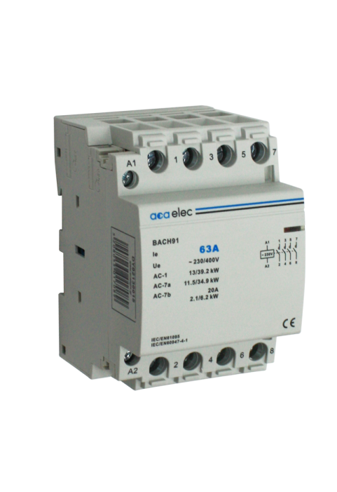 CONTACTOR 63A 4NO 230V 3M 