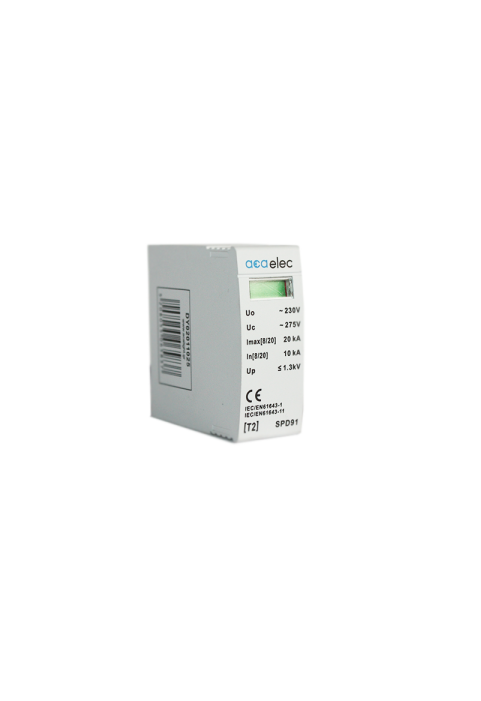 SPD SURGE PROTECTION T2 TYPE 1P 20kA