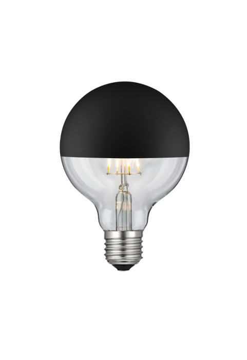 LED FILAMENT E27 G95 BLACK DIM 6W 2700K 230V AC 690LM RA80