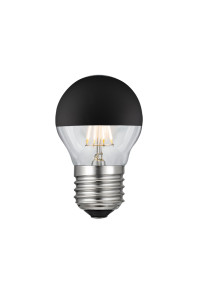 LED FILAMENT E27 BALL BLACK DIM 4W 2700K 230V AC 400LM RA80