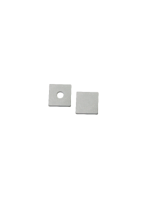 КОМПЛЕКТ ЗА БЯЛ ПЛАСТМАСОВИ КРАИНИ КАПАЧКИ ЗА  P124, 1PC С ДУПКА & 1PC БЕЗ ДУПКА