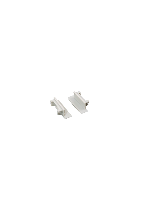 КОМПЛЕКТ ЗА БЯЛ ПЛАСТМАСОВИ КРАИНИ КАПАЧКИ ЗА  P119, 1PC С ДУПКА & 1PC БЕЗ ДУПКА